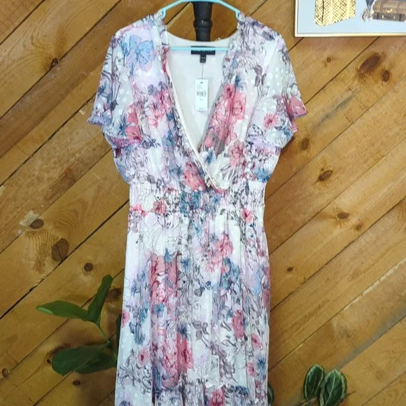 NWT Lane Bryant floral dress 18 / 20 ladies - Picture 2 of 10
